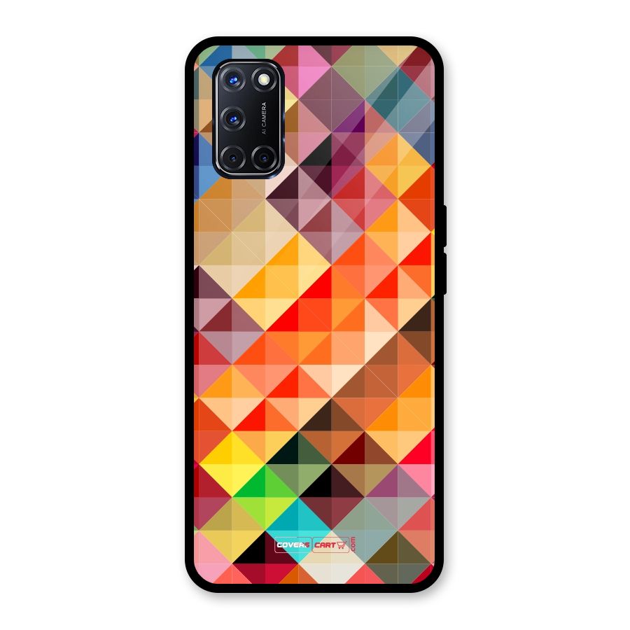 Colorful Cubes Glass Back Case for Oppo A52