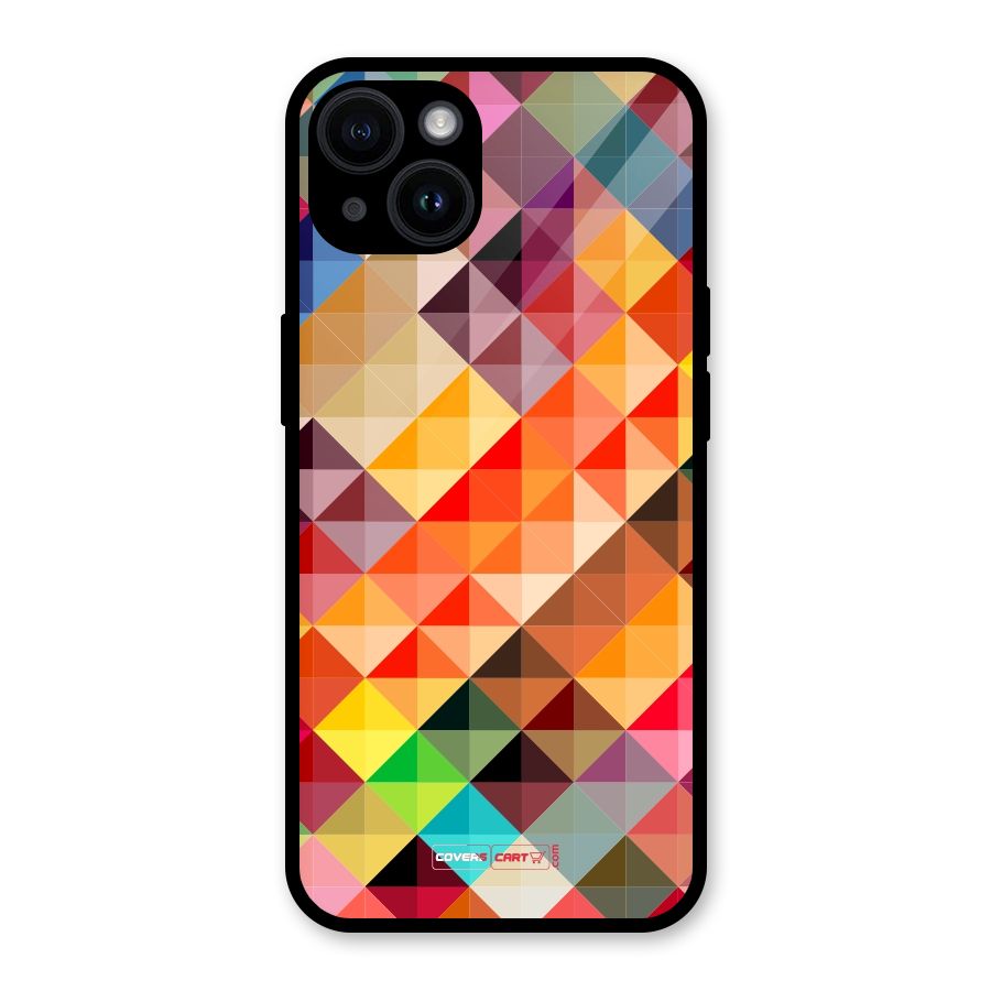 Colorful Cubes Glass Back Case for iPhone 14