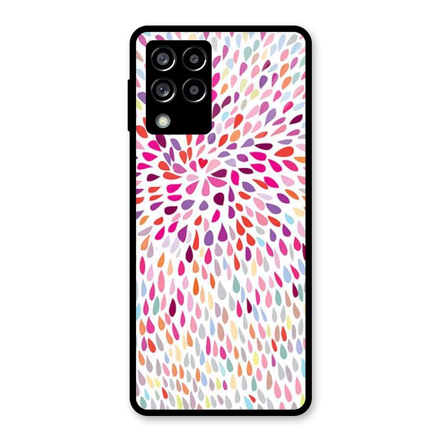 Colorful Decorative Pattern Glass Back Case for Galaxy M53 5G