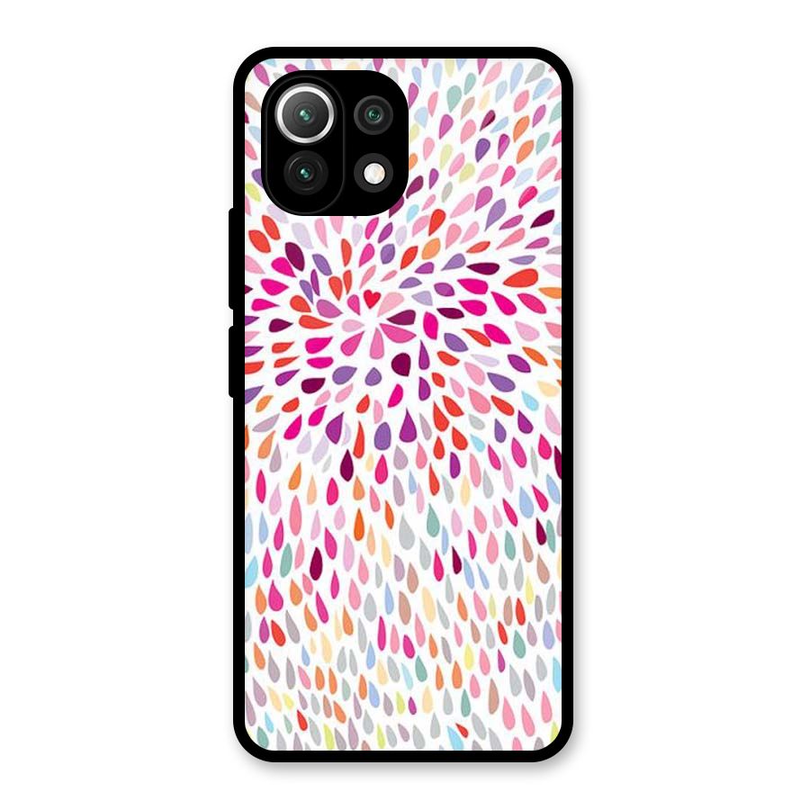 Colorful Decorative Pattern Glass Back Case for Mi 11 Lite NE 5G