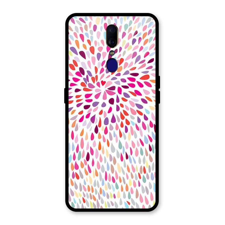 Colorful Decorative Pattern Glass Back Case for Oppo F11