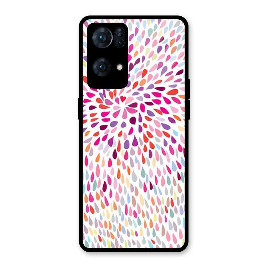 Colorful Decorative Pattern Glass Back Case for Oppo Reno7 Pro 5G