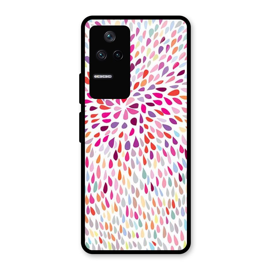 Colorful Decorative Pattern Glass Back Case for Poco F4 5G