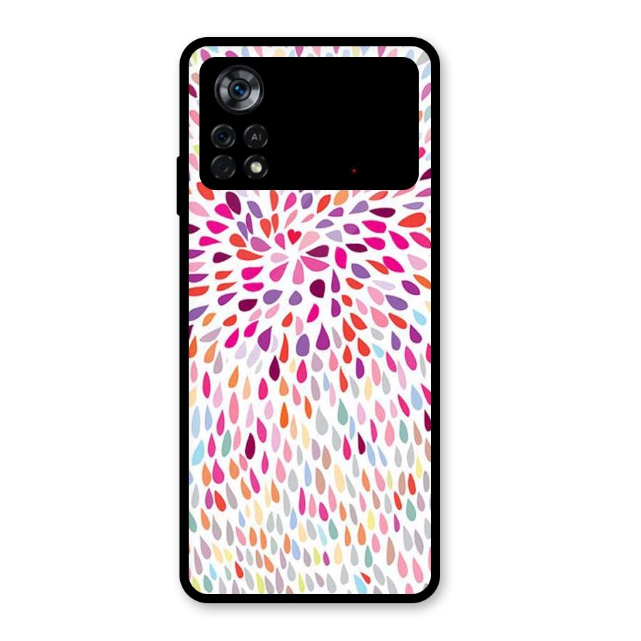Colorful Decorative Pattern Glass Back Case for Poco X4 Pro 5G