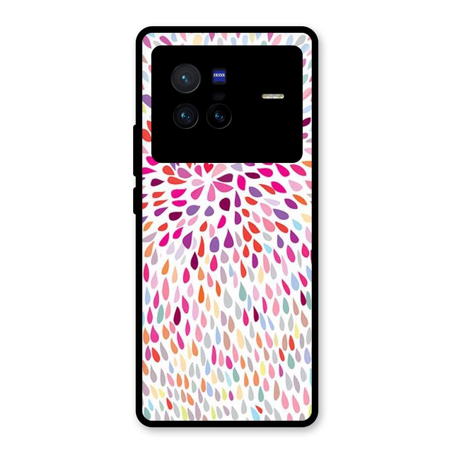 Colorful Decorative Pattern Glass Back Case for Vivo X80