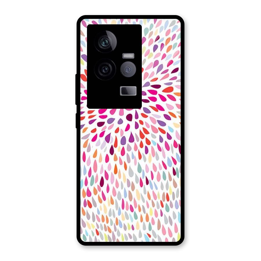 Colorful Decorative Pattern Glass Back Case for Vivo iQOO 11 5G