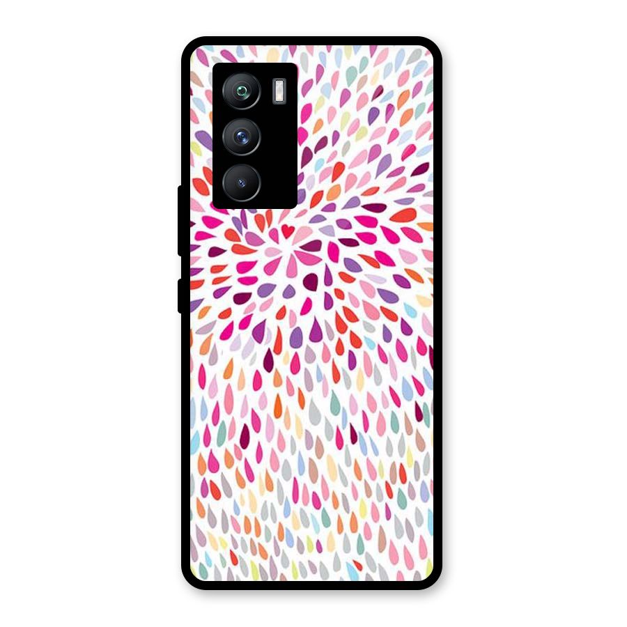 Colorful Decorative Pattern Glass Back Case for Vivo iQOO 9 SE