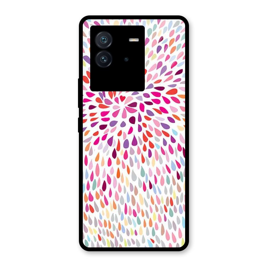 Colorful Decorative Pattern Glass Back Case for Vivo iQOO Neo 6 5G