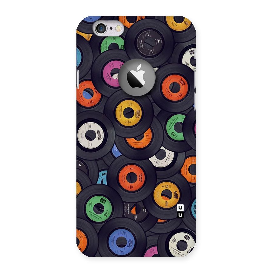 Colorful Disks Back Case for iPhone 6 Logo Cut