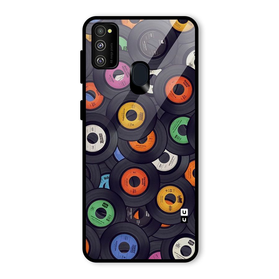 Colorful Disks Glass Back Case for Galaxy M30s