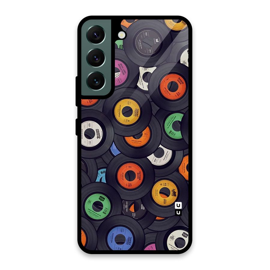 Colorful Disks Glass Back Case for Galaxy S22 5G