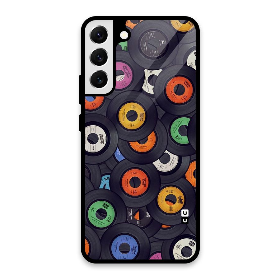 Colorful Disks Glass Back Case for Galaxy S22 Plus 5G