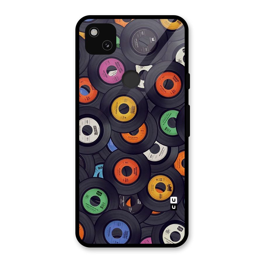Colorful Disks Glass Back Case for Google Pixel 4a