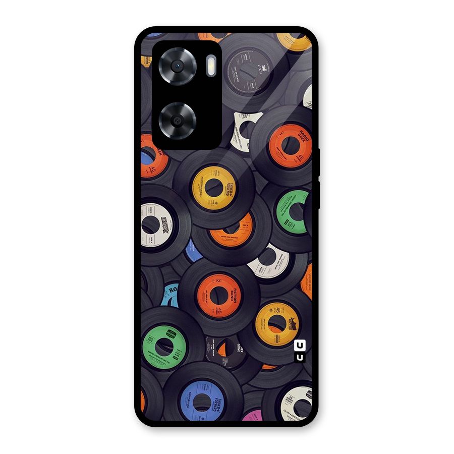 Colorful Disks Glass Back Case for Oppo A57 2022