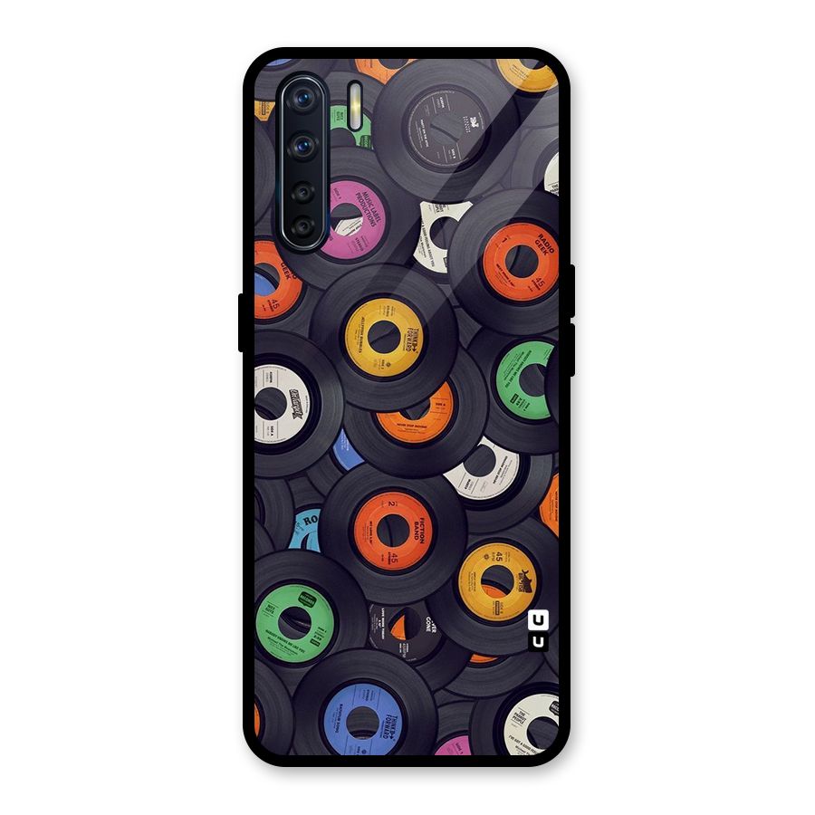 Colorful Disks Glass Back Case for Oppo F15