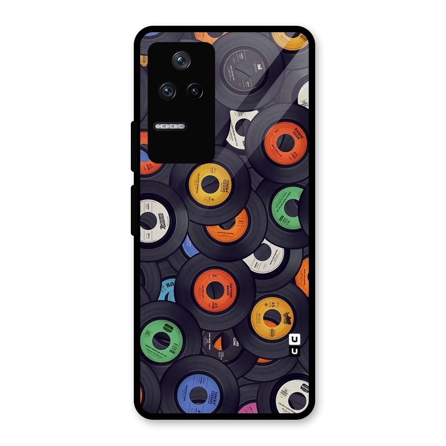 Colorful Disks Glass Back Case for Poco F4 5G