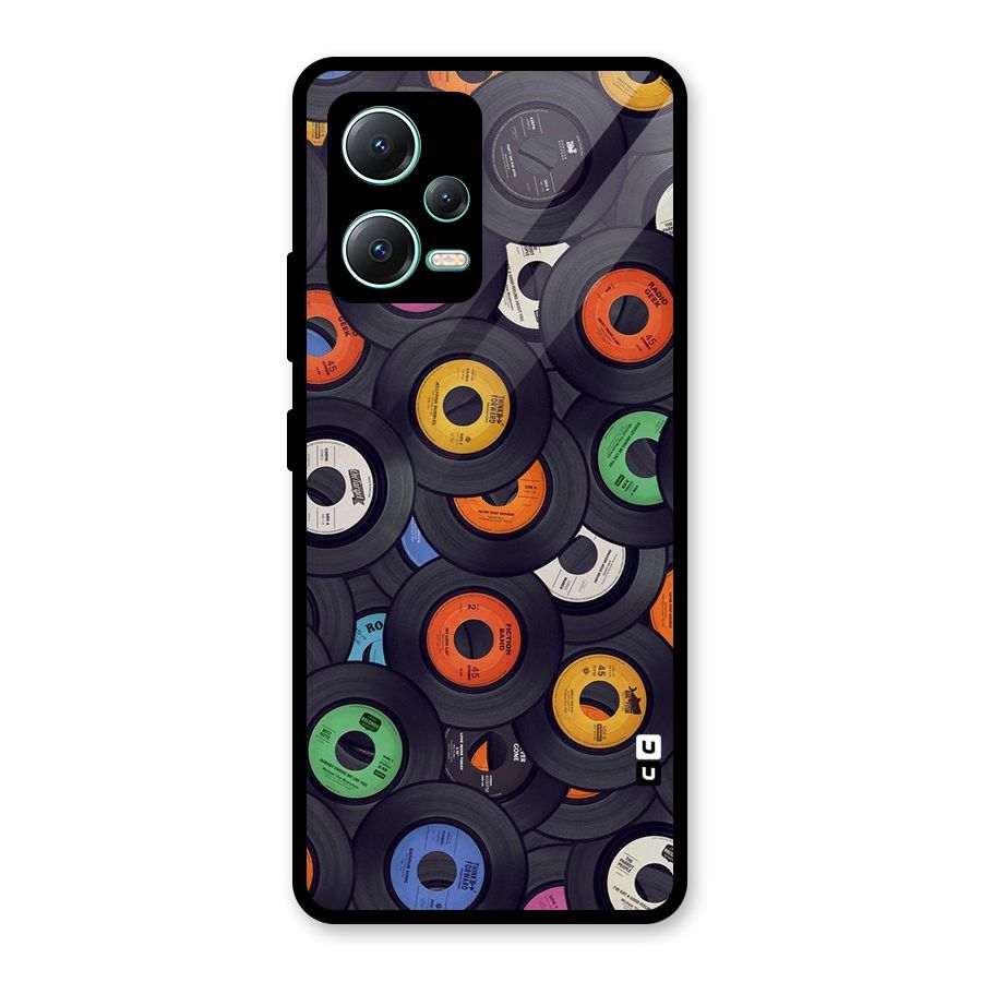 Colorful Disks Glass Back Case for Redmi Note 12 5G