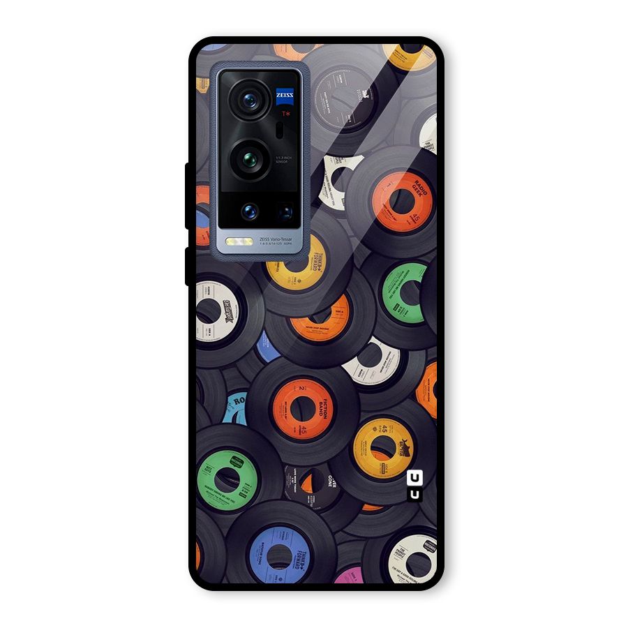 Colorful Disks Glass Back Case for Vivo X60 Pro Plus