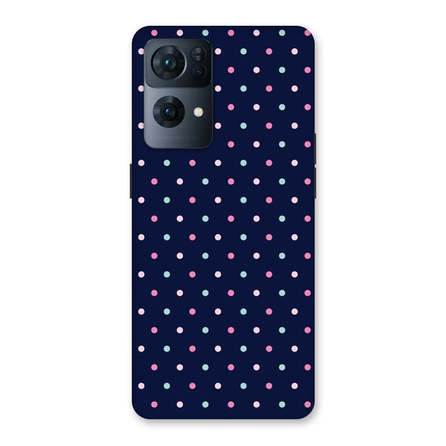 Colorful Dots Pattern Back Case for Oppo Reno7 Pro 5G