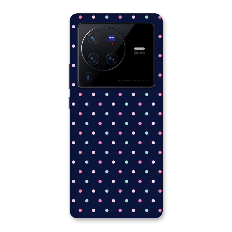 Colorful Dots Pattern Back Case for Vivo X80 Pro