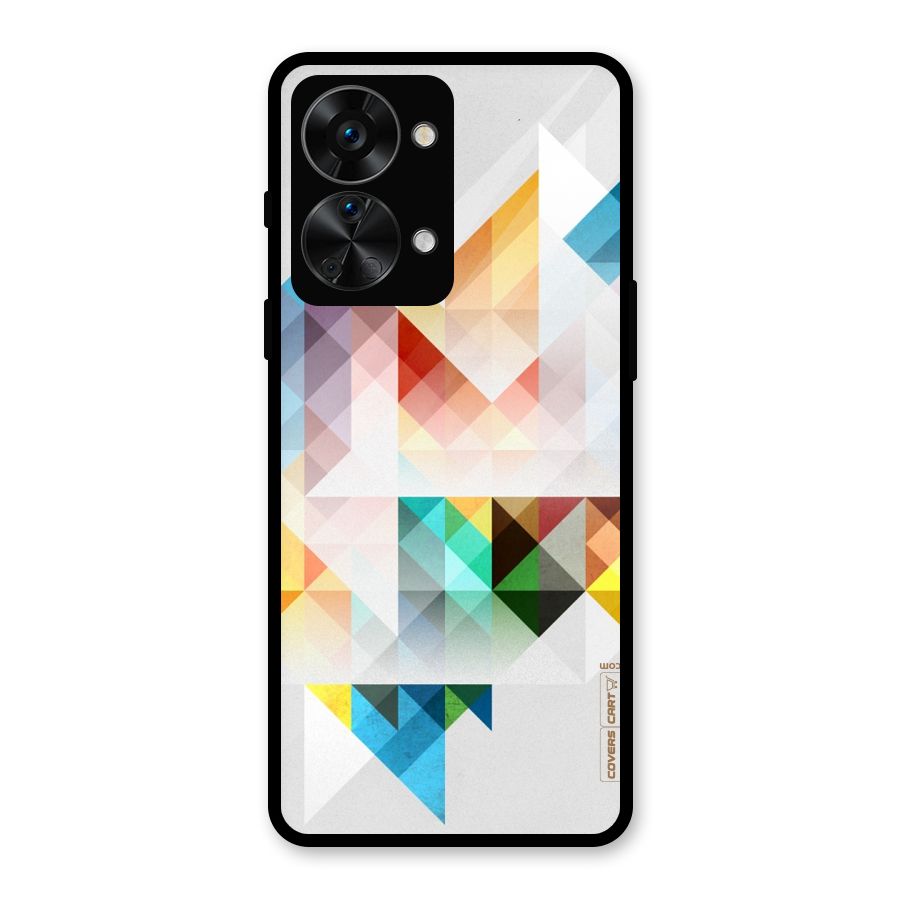 Colorful Geometric Art Glass Back Case for OnePlus Nord 2T