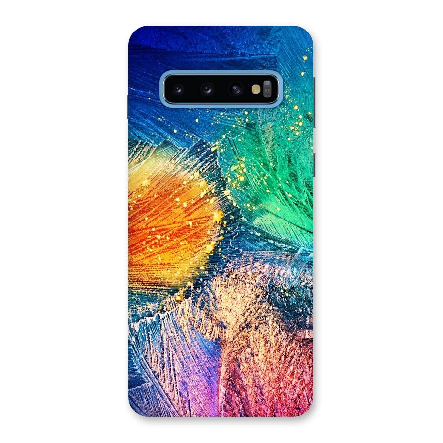 Colorful Leafs Vibrant Back Case for Galaxy S10