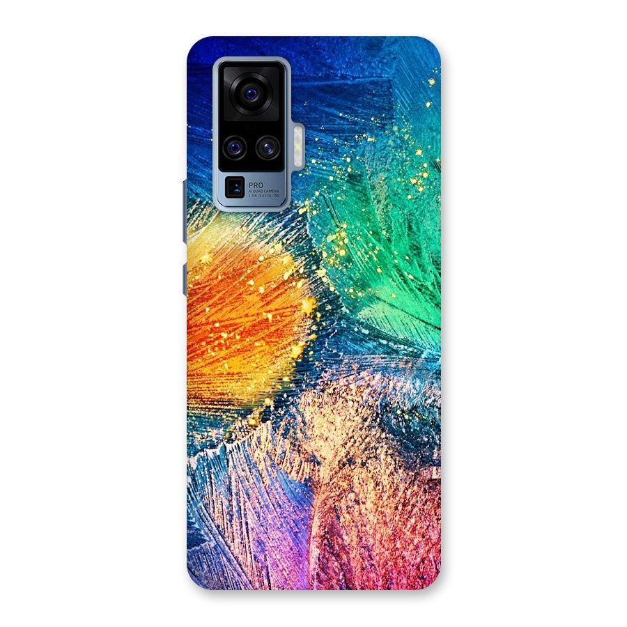 Colorful Leafs Vibrant Back Case for Vivo X50 Pro