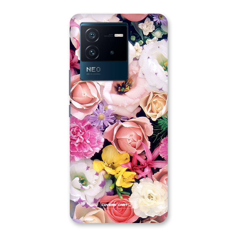 Colorful Roses Back Case for Vivo iQOO Neo 6 5G