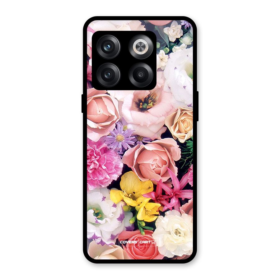 Colorful Roses Glass Back Case for OnePlus 10T