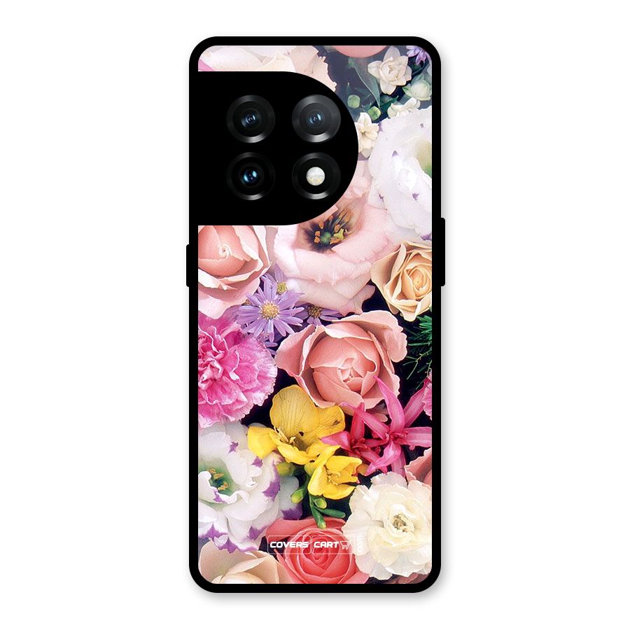 Colorful Roses Glass Back Case for OnePlus 11