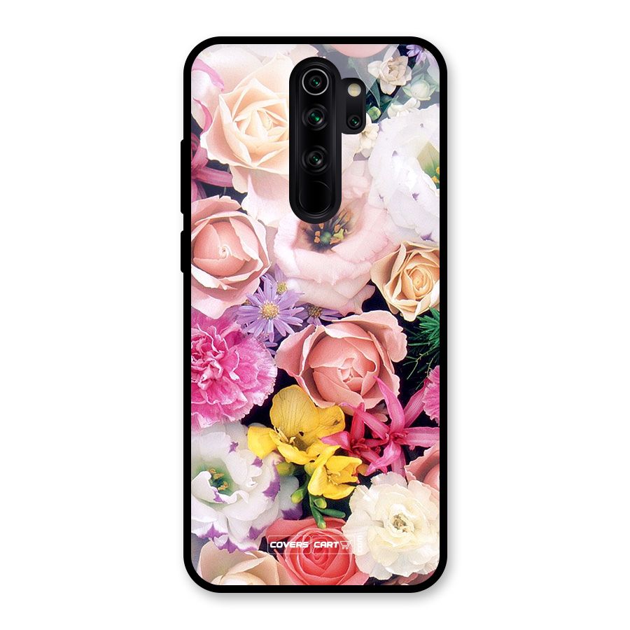 Colorful Roses Glass Back Case for Redmi Note 8 Pro