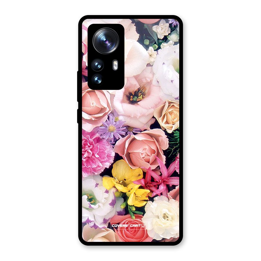 Colorful Roses Glass Back Case for Xiaomi 12 Pro