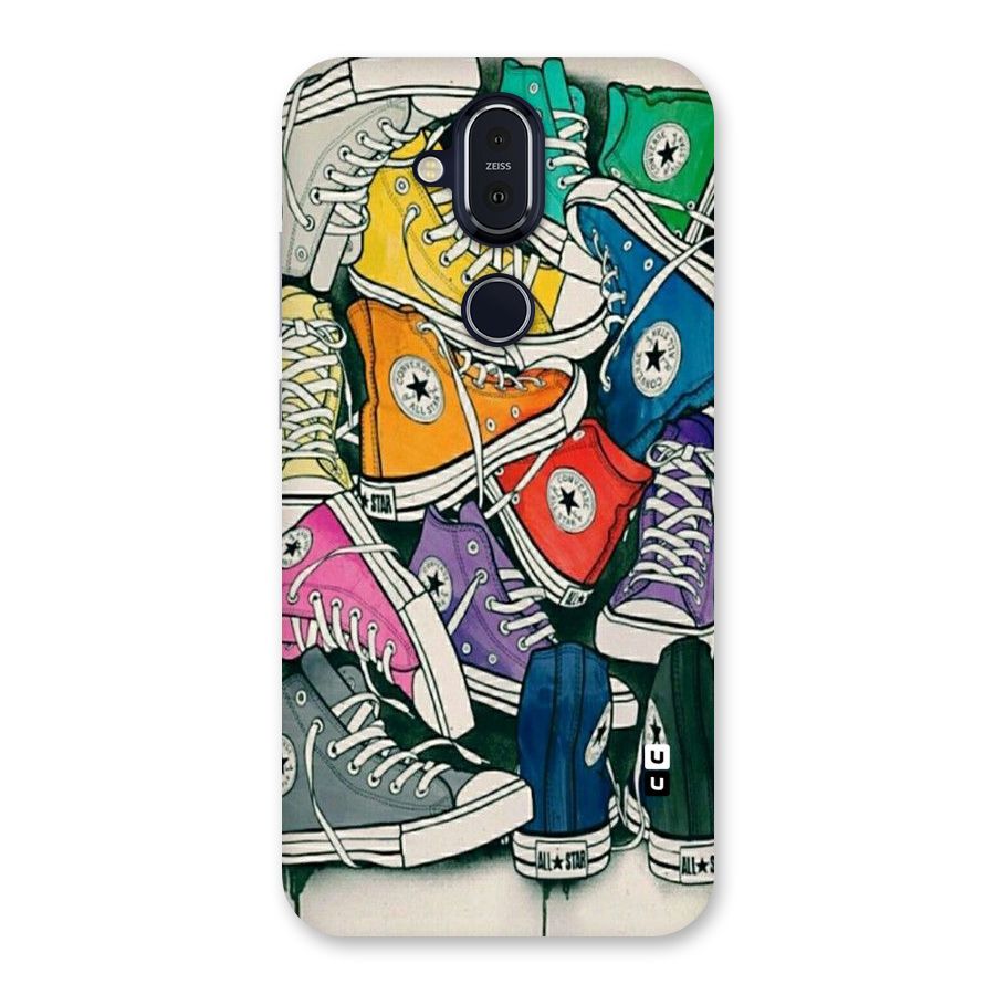 Colorful Shoes Back Case for Nokia 8.1