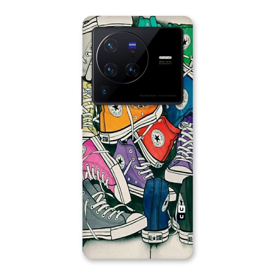 Colorful Shoes Back Case for Vivo X80 Pro