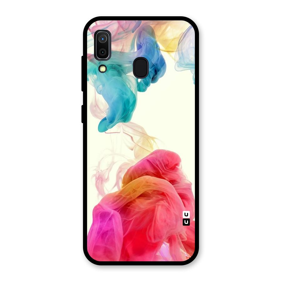 Colorful Splash Glass Back Case for Galaxy A30