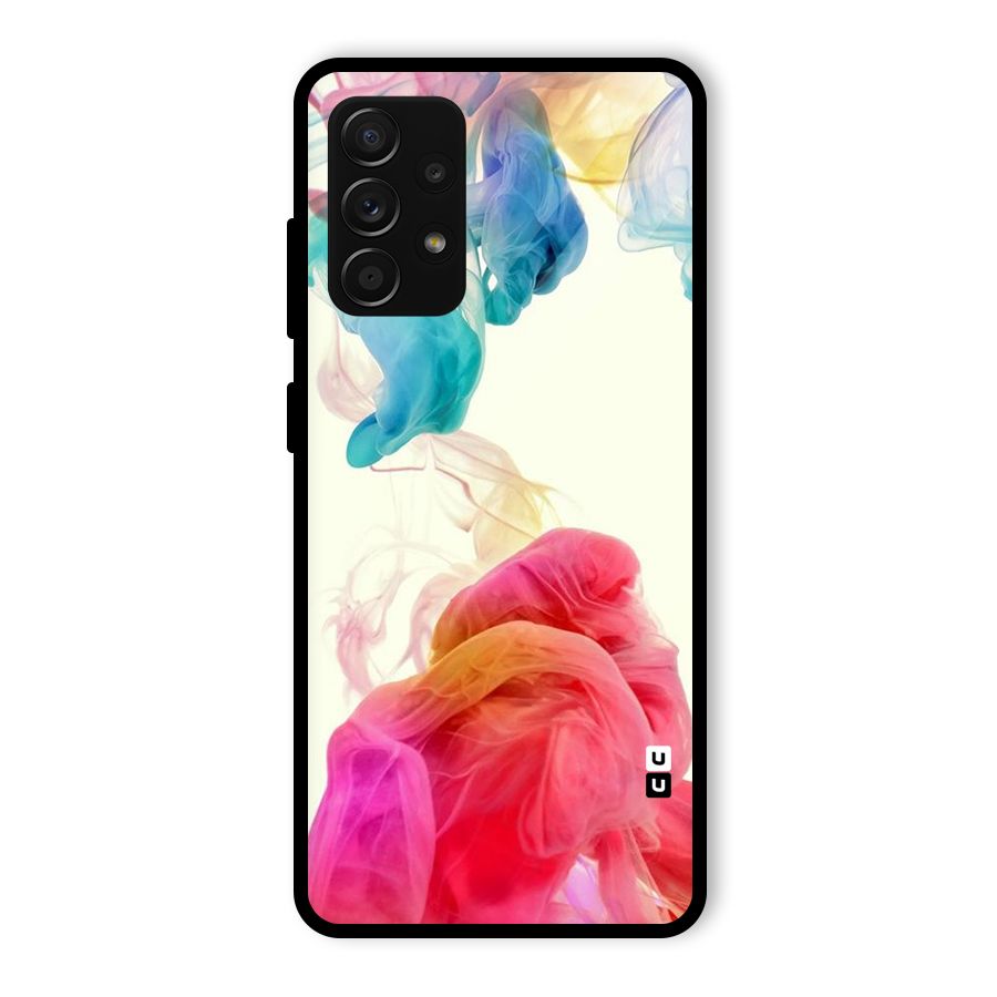 Colorful Splash Glass Back Case for Galaxy A53 5G