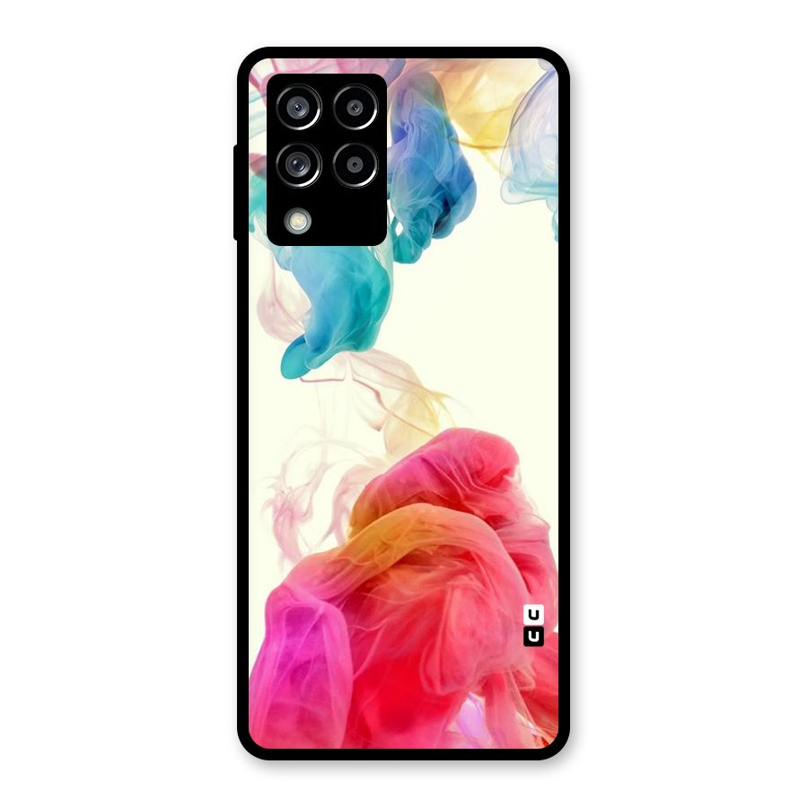 Colorful Splash Glass Back Case for Galaxy M53 5G