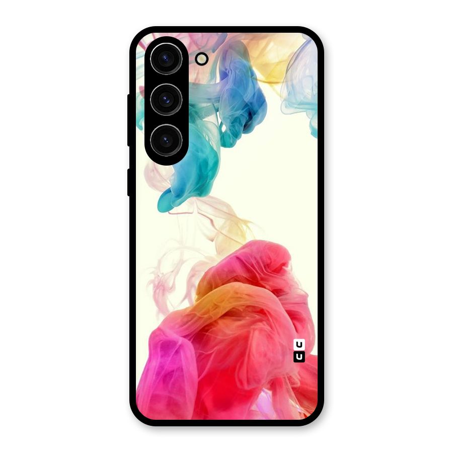 Colorful Splash Glass Back Case for Galaxy S23 Plus