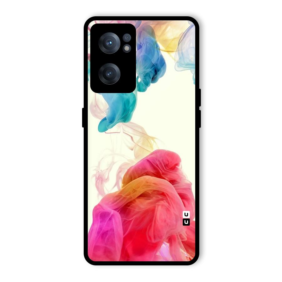 Colorful Splash Glass Back Case for OnePlus Nord CE 2 5G