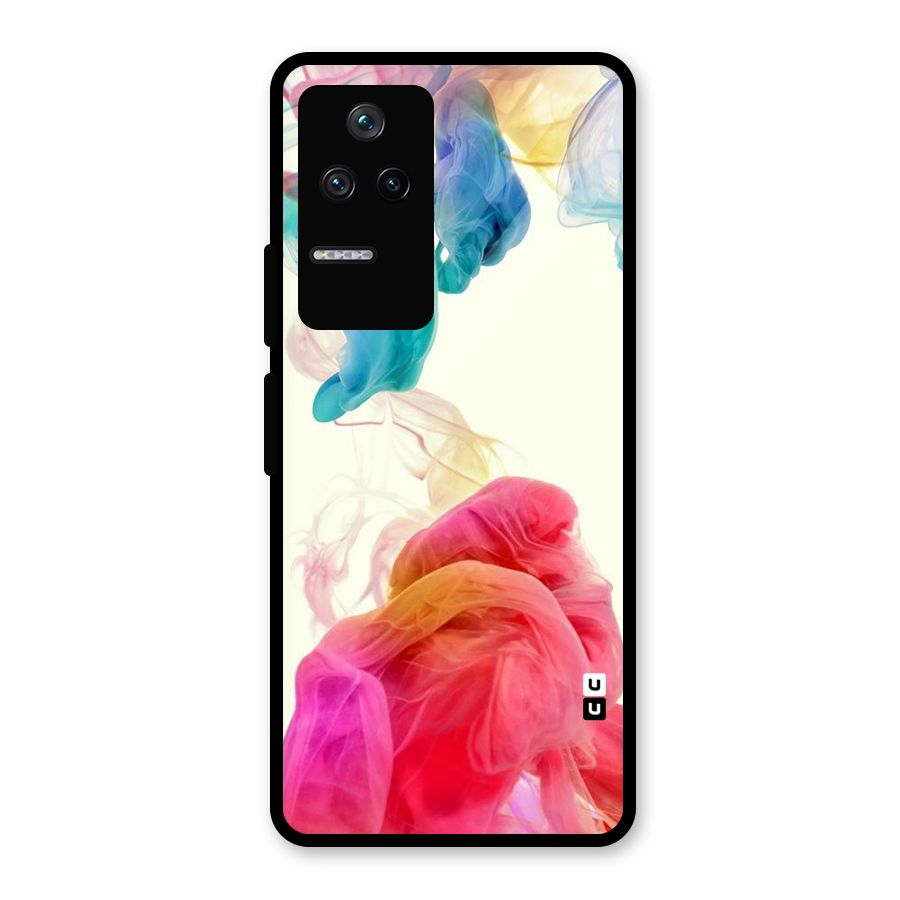 Colorful Splash Glass Back Case for Poco F4 5G