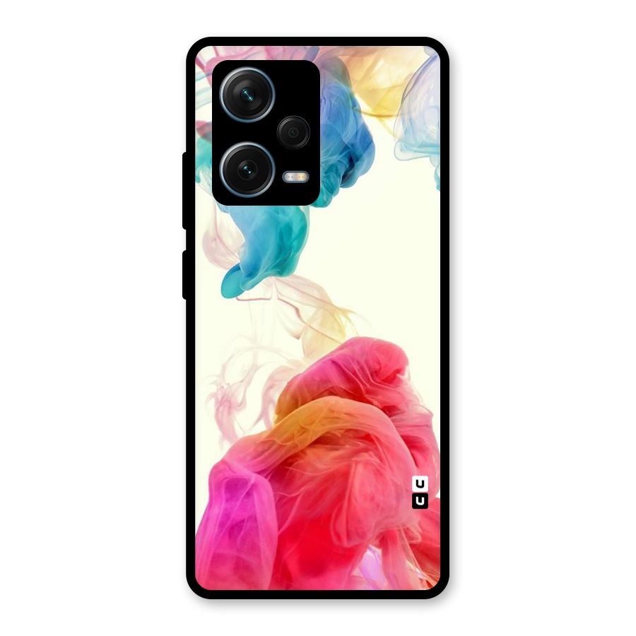 Colorful Splash Glass Back Case for Redmi Note 12 Pro Plus 5G