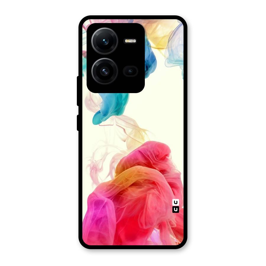 Colorful Splash Glass Back Case for Vivo V25