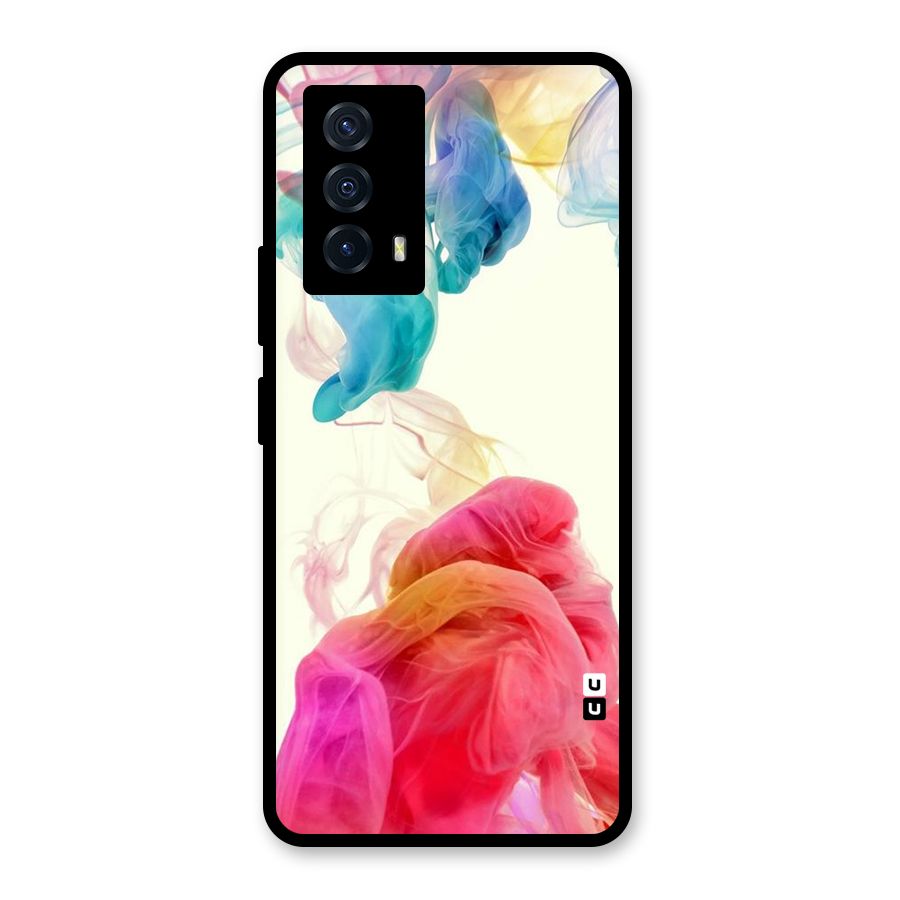 Colorful Splash Glass Back Case for Vivo iQOO Z5