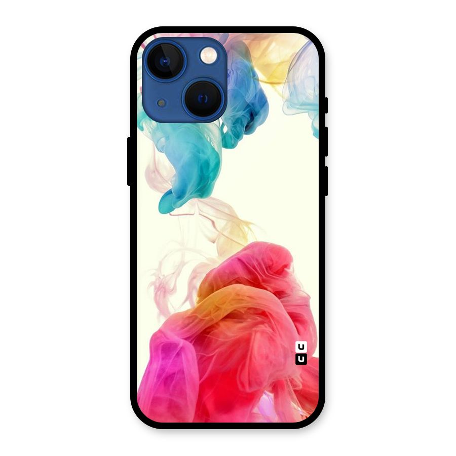 Colorful Splash Glass Back Case for iPhone 13 Mini