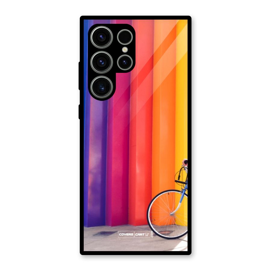 Colorful Walls Glass Back Case for Galaxy S23 Ultra