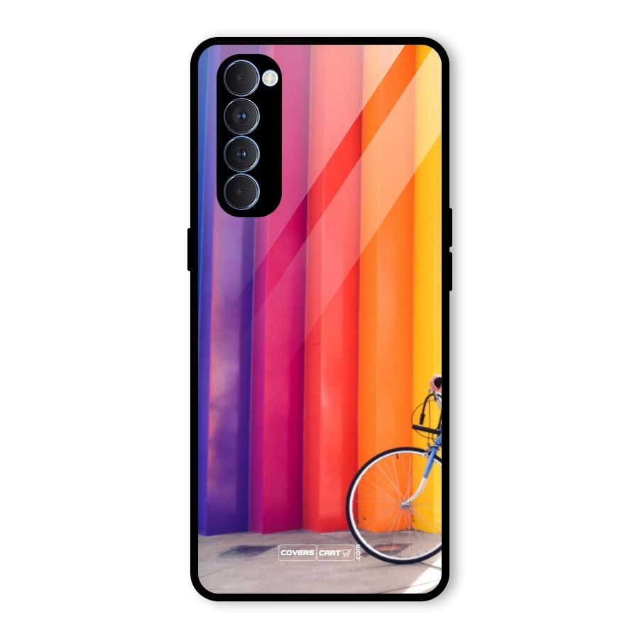 Colorful Walls Glass Back Case for Oppo Reno4 Pro