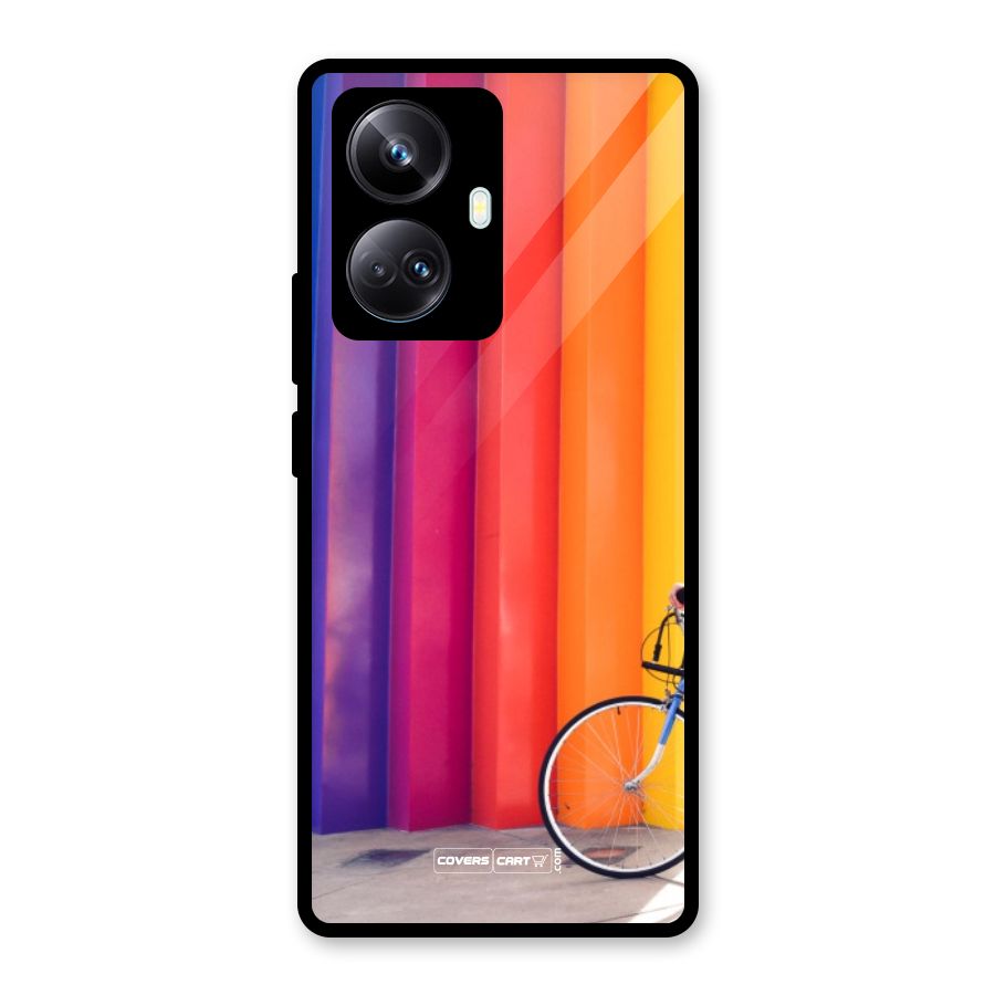 Colorful Walls Glass Back Case for Realme 10 Pro Plus