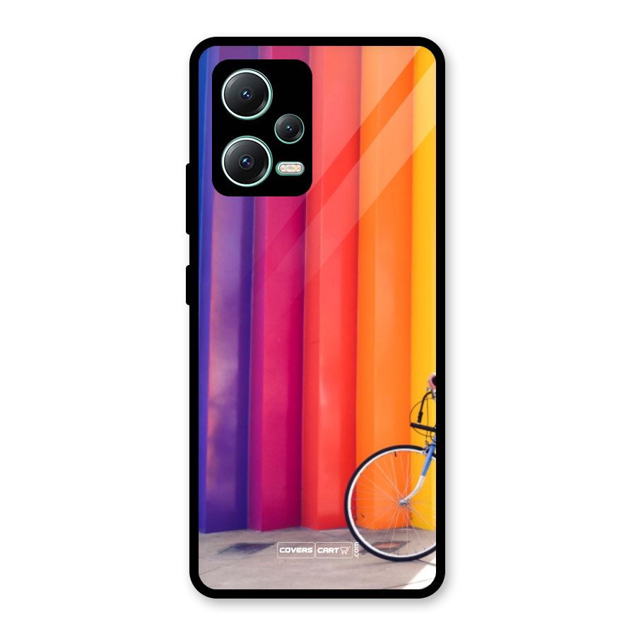 Colorful Walls Glass Back Case for Redmi Note 12 5G