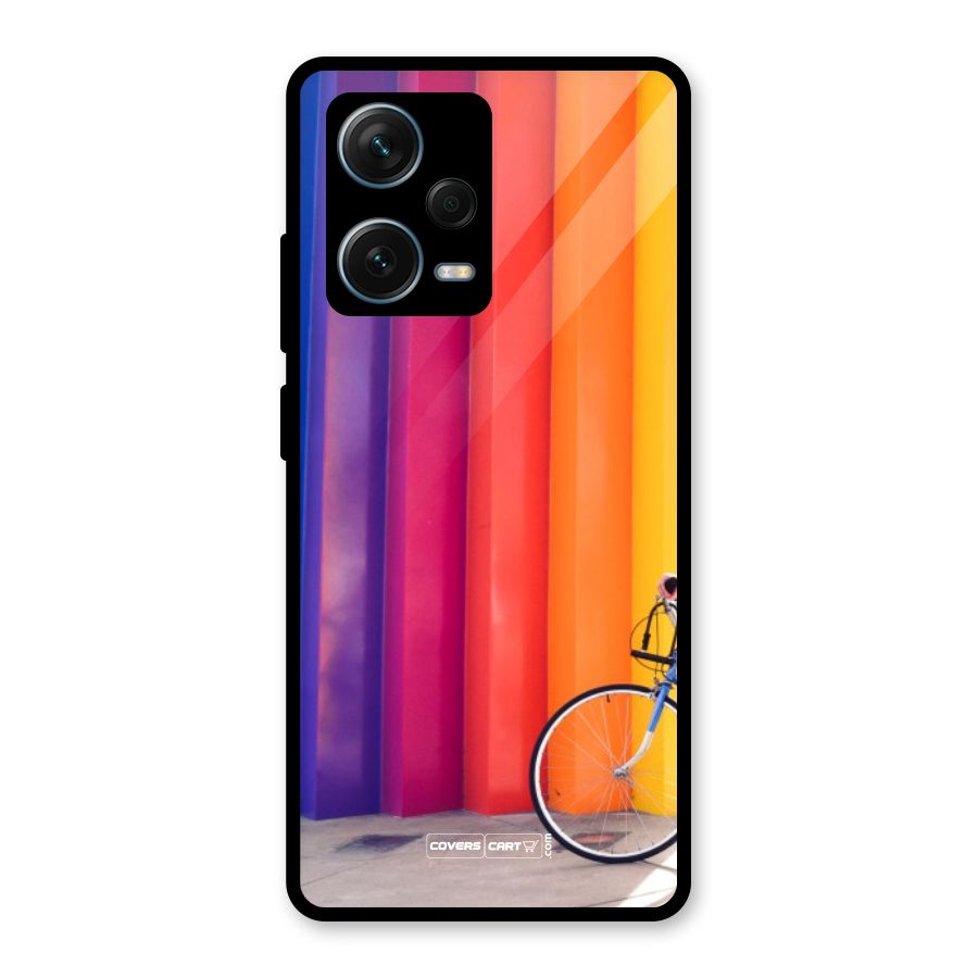 Colorful Walls Glass Back Case for Redmi Note 12 Pro Plus 5G