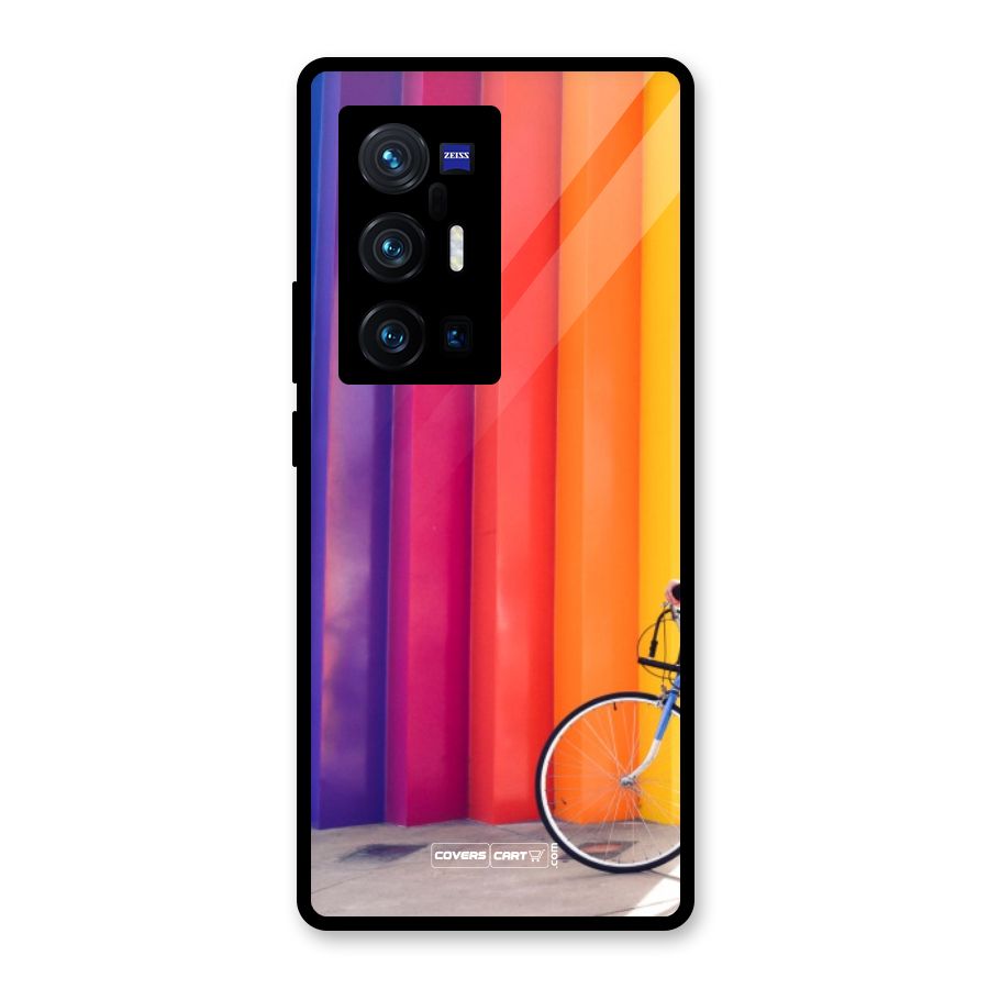 Colorful Walls Glass Back Case for Vivo X70 Pro Plus